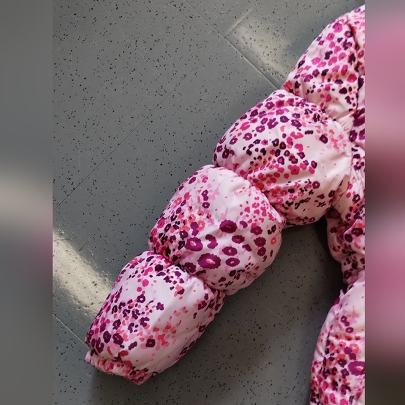 Pink Platinum GIRLS  Size 5/6 FLORAL PUFFER JACKET Coat - Picture 6 of 13